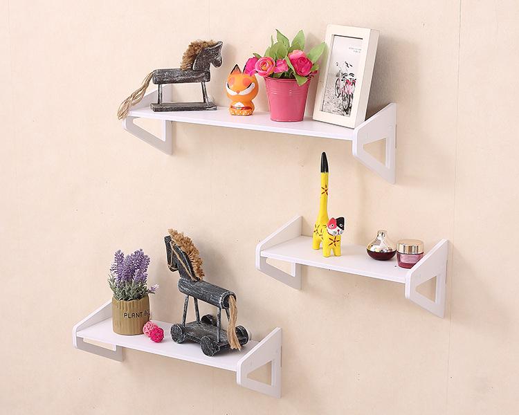 Boorvrije PVC Hout-Kunststof Wandplank – Aan de Muur Gemonteerde Boekenplank & Bloemenstandaard voor Slaapkamer & Woonkamer Decor