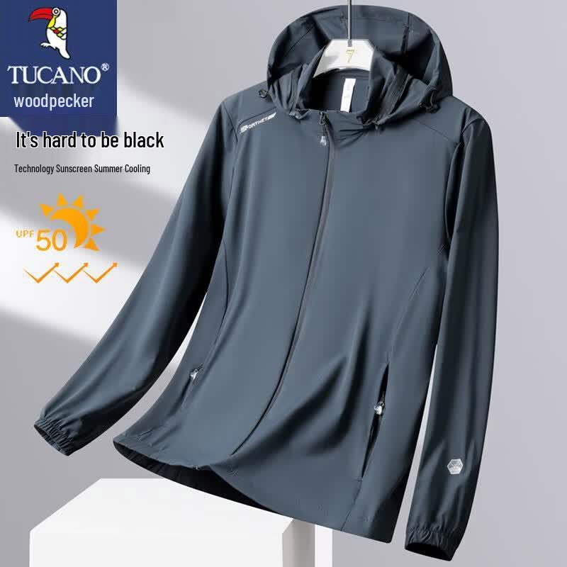 TUCANO Men s Lightweight Sun Protection Hooded Jacket 4XL
