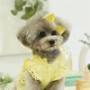 Dog Dress Yellow Lace Ruffle Dress Wedding Party Dress Cat Clothes Poodle Teddy Chihuahua Clothes