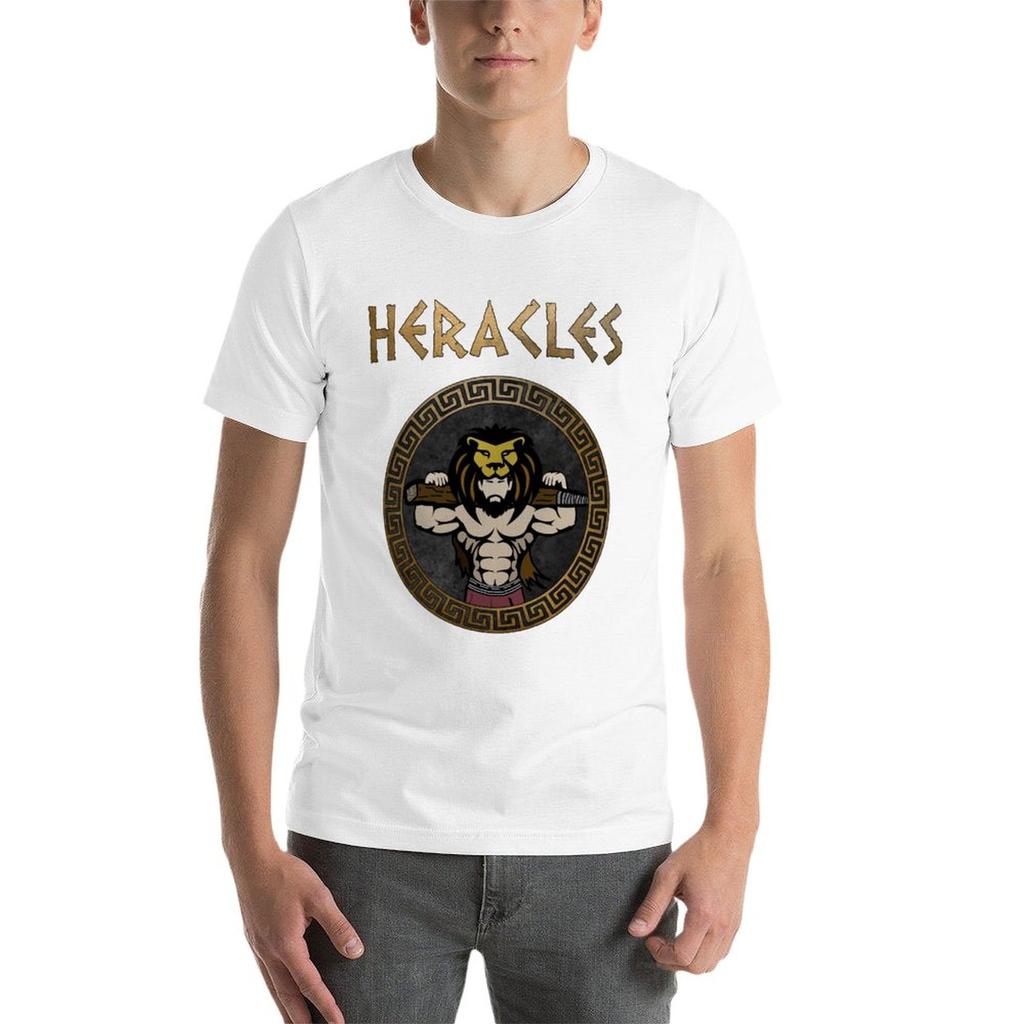 New Heracles Ancient Greek God and Hero Son of Zeus T-Shirt korean fashion plus size tops black t-shirts for men
