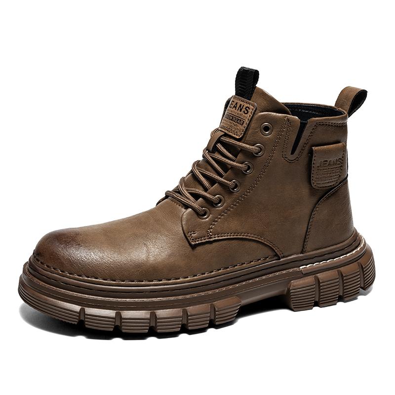 

Мужские высококачественные высокие кеды, новые весенне-осенние, с мягкой подошвой, нескользящие, удобные, уличные, модные, молодежные, ботинки-джокер для работы 44