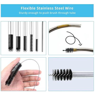 ABWR-1 SET Flexibler Abfluss Haarbürste Strohhalme Reiniger Set Extra Langes Rohr Abflussreiniger Frühjahrsputz Bürste Spülbeckenreiniger