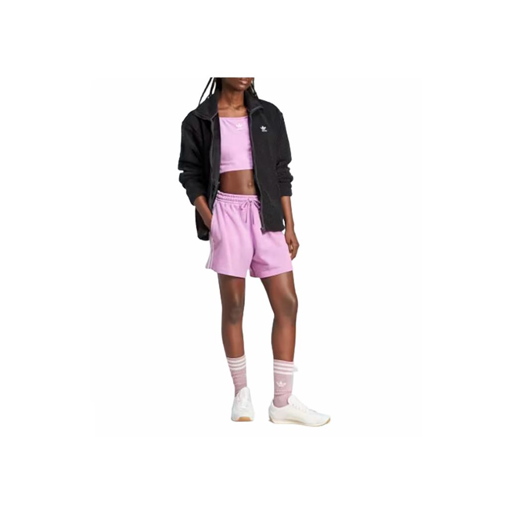 Adidas Always Originals Series 3-Stripes French Terry Shorts Women Shorts Purple IY2155