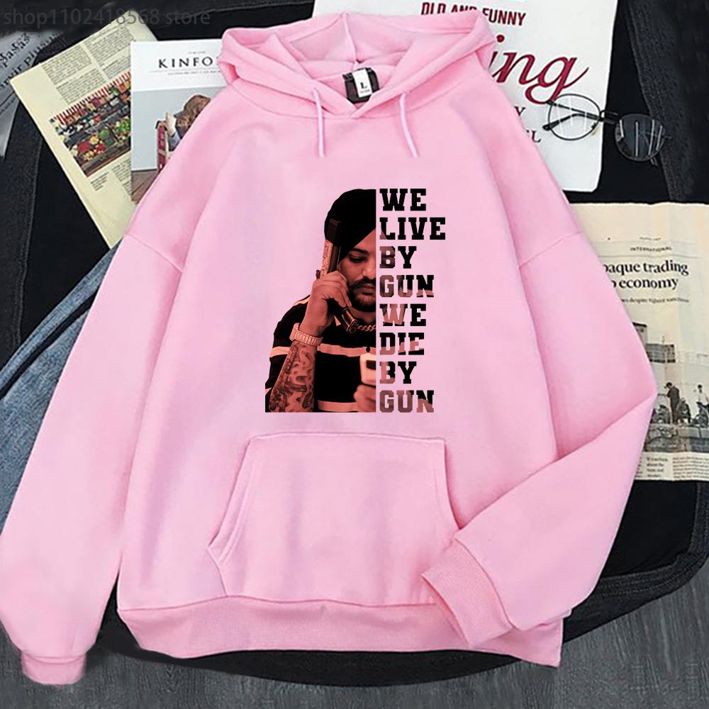 

Толстовки Sidhu Moose Wala We Live By Indian Rapper, одежда в стиле Харадзюку, женские топы унисекс с длинными рукавами, мужские топы с круглым вырезом и узором M