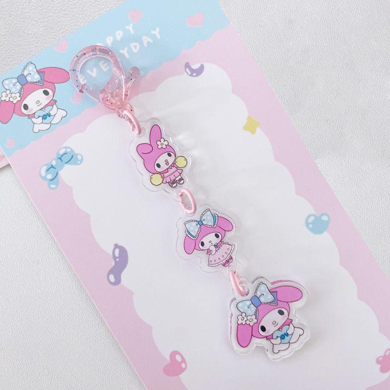 Sanrio Милый акриловый брелок Куроми Мелоди Аксессуары для сумки Подарок для девочки Melody