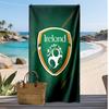 Asciugamano da Spiaggia Stampa Rugby Irlanda Morbido Portatile Asciugatura Rapida?Asciugamano Asciutto Per Piscina Vacanza Estiva Sport all'Aperto