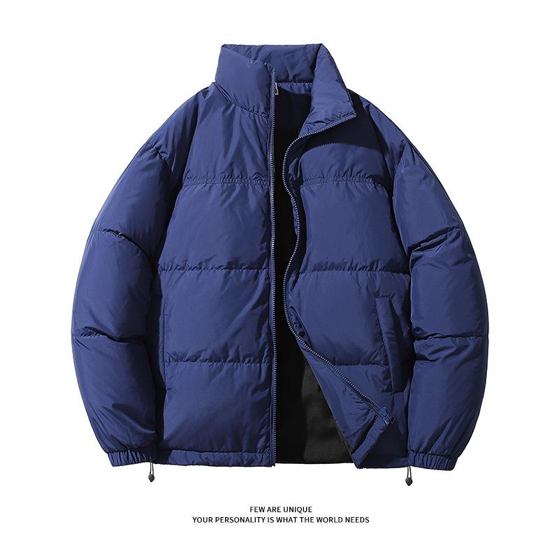 Winter New Warm Thickened Down Jacket Men's Bread Jacket Trendy Brand Short Stand-up Collar Handsome White Duck Down Jacket
