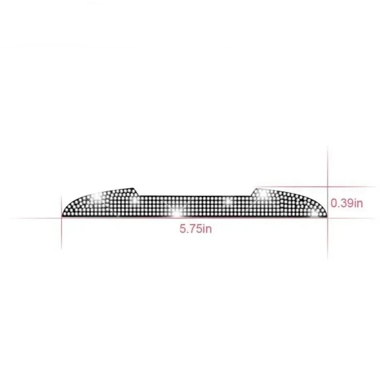 2/4Pcs Car Stickers Car Door Bowl Handle Protection Strip Rhinestone Inlay Rearview Mirror Anti-scratch Decal Auto Accessories
