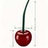 Red Cherry Toilet Brush Soft Hair Household Toilet Brush Holder Set Long Handle Toilet Cleaning Brush Holder Set Lavatory Use