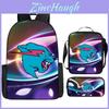 Mochila Escolar 3D Mr Beast Lightning Cat com Tecido Oxford Respirável para Crianças