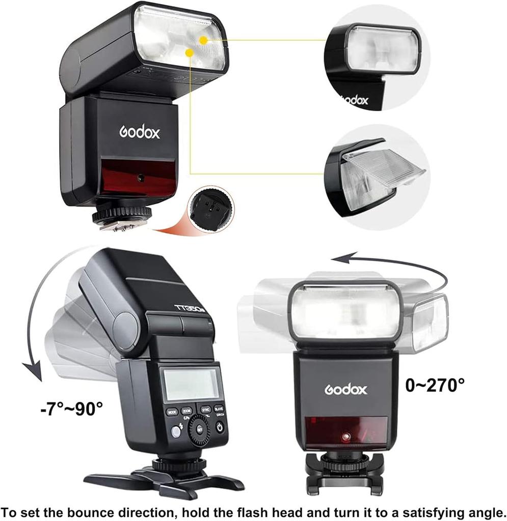 Godox Thinklite TT350S TTL Mini lampa błyskowa do aparatu fotograficznego High Speed GN36 kompatybilna z aparatem Sony Sony 1/8000s