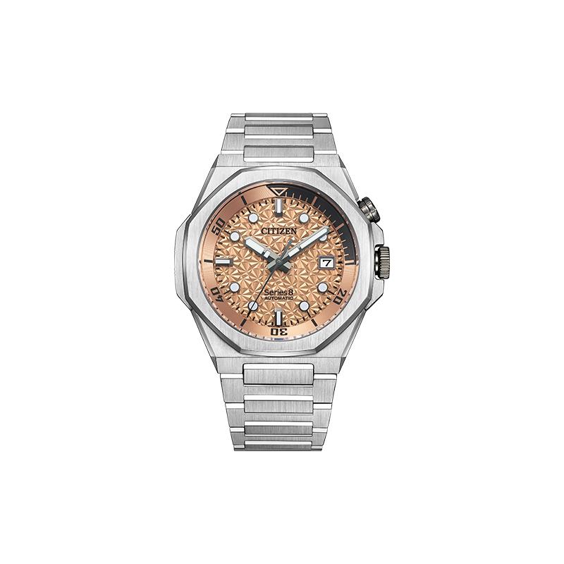 CITIZEN mechanical movement men s watch gold dial NB6066-51W синий
