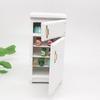 White   Refrigerator Model, 1:12  Ature Kitchen Accessories, Wooden   Furniture for Photography and Display, 5.1 X 2.4 X 2.1 Inch