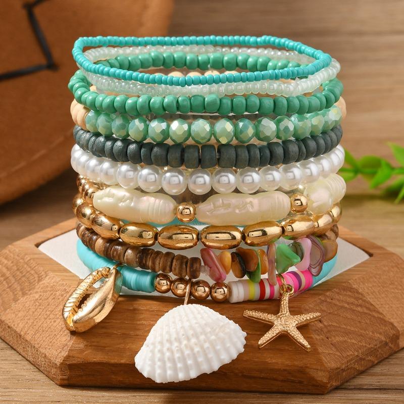 Bohemian Ocean Style Light Luxury Design Bracelet Bracelet Combination