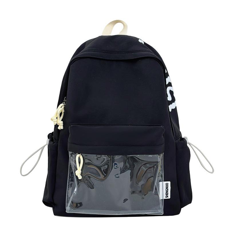 School Bag New College Style Fresh and Sweet Dopamine Candy Color Transparent Bar Junior High School Backpack