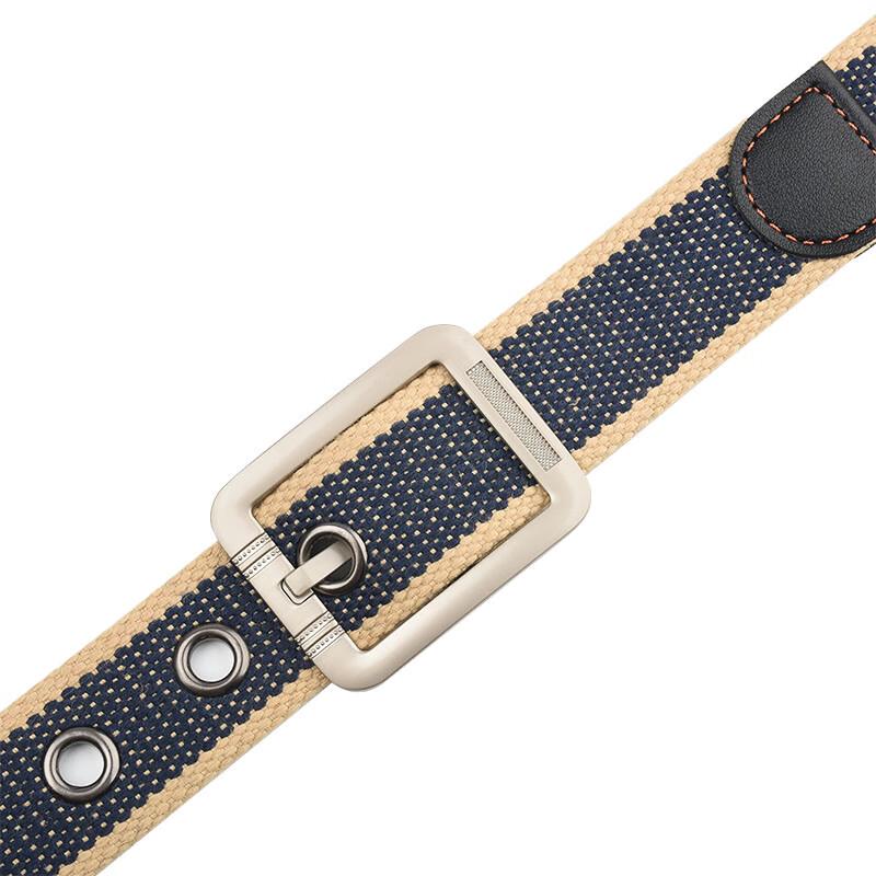 JEVI Men's Casual Woven Canvas Pin Buckle Belt