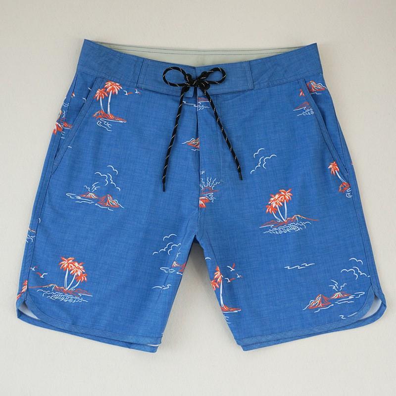 Mens Quick-Dry Stretch Board Shorts Surfing Swimming Beach Wear Lightweight Athletic Swim Trunks