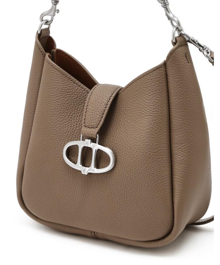 Athe Vanessabruno [Maron] Mocha Mousse Shrunken Leather Crossbody Bag S Aaba6F410I3