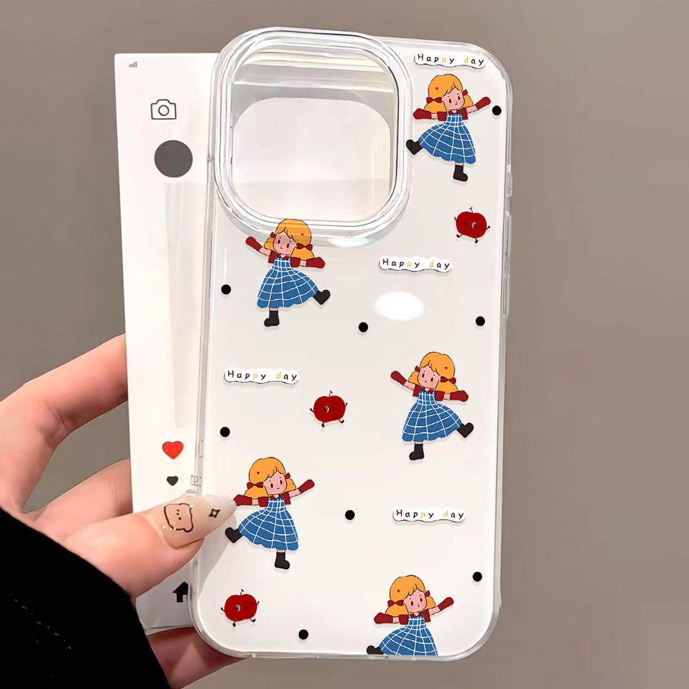 Расписной чехол для телефона для iPhone 12 13 15 16 iPhone 16 12 13 14 15 Pro 14 15 16 Pro Max Полное покрытие Противоударный Защита от отпечатков пальцев Свежий стиль Защитный чехол