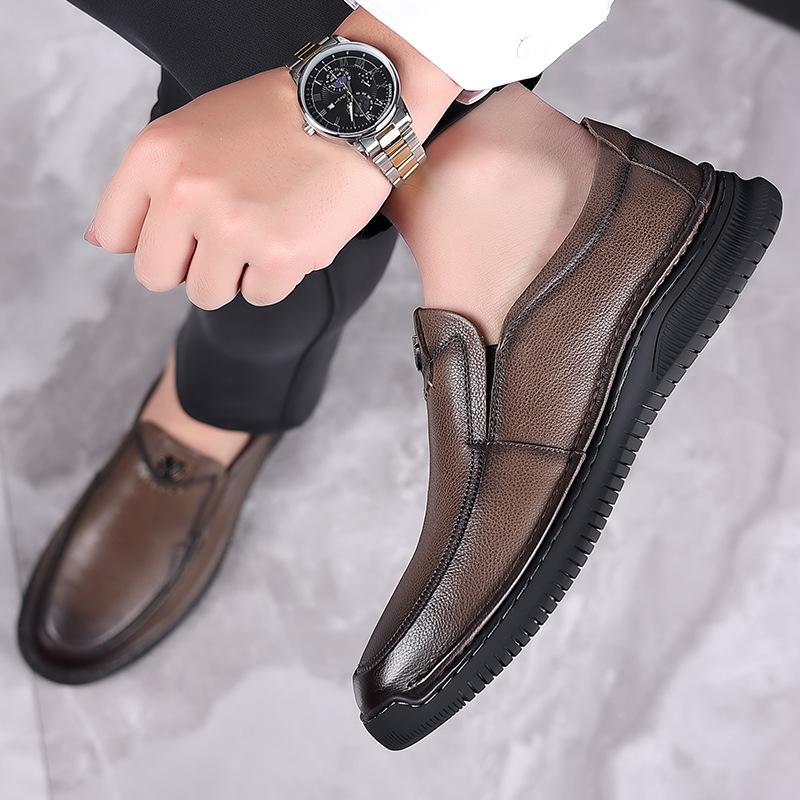 Men's Leather Shoes Casual Leather Men's Cotton Shoes Fleece Warm Men's Shoes Board Shoes Inventory