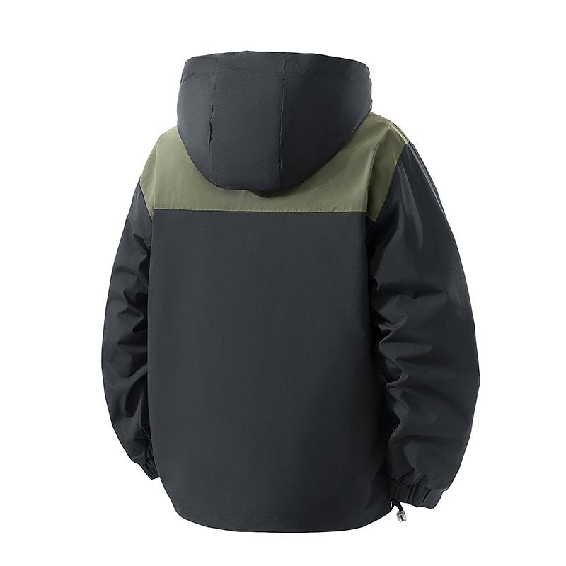 Men's Autumn and Winter Coat with Fleece New Casual Versatile Loose Large Size