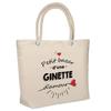 Beach Bag - PLANETEE - Insulated Ginette's Love Bazaar - Reusable Cotton - Large Capacity - Strong Handles