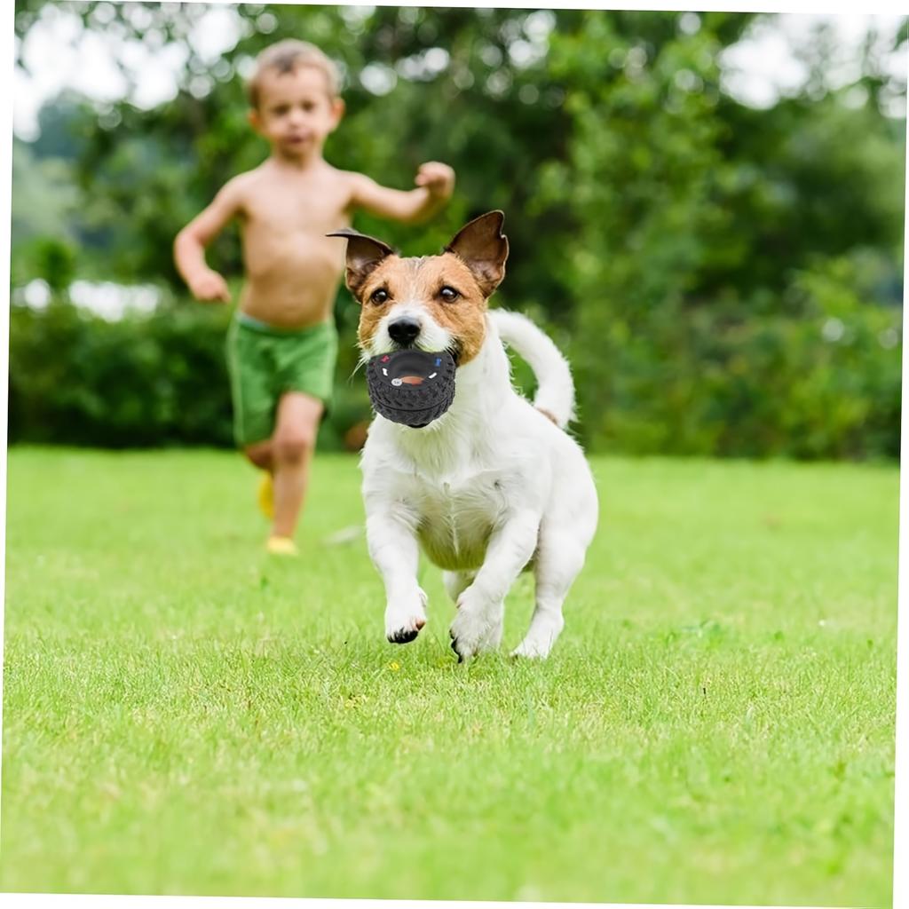 1pc Durable Dog Chew Wheel Toy - Chew-Resistant Design Interactive Sound Teeth Training Play Supplies, Suitable for Puppies