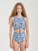 Painbei High-Rise Brief, Ethnic Blue