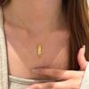 New Chinese style cold zircon square wheat ear tassel necklace accessories women's exquisite sweater chain necklace