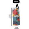 2-Pack Plastic Bag Holder, Wall Mounted Grocery Bag Holder with Multicolor Flower Canvas, Reble Garbage Dispenser for Kitchen,Storage
