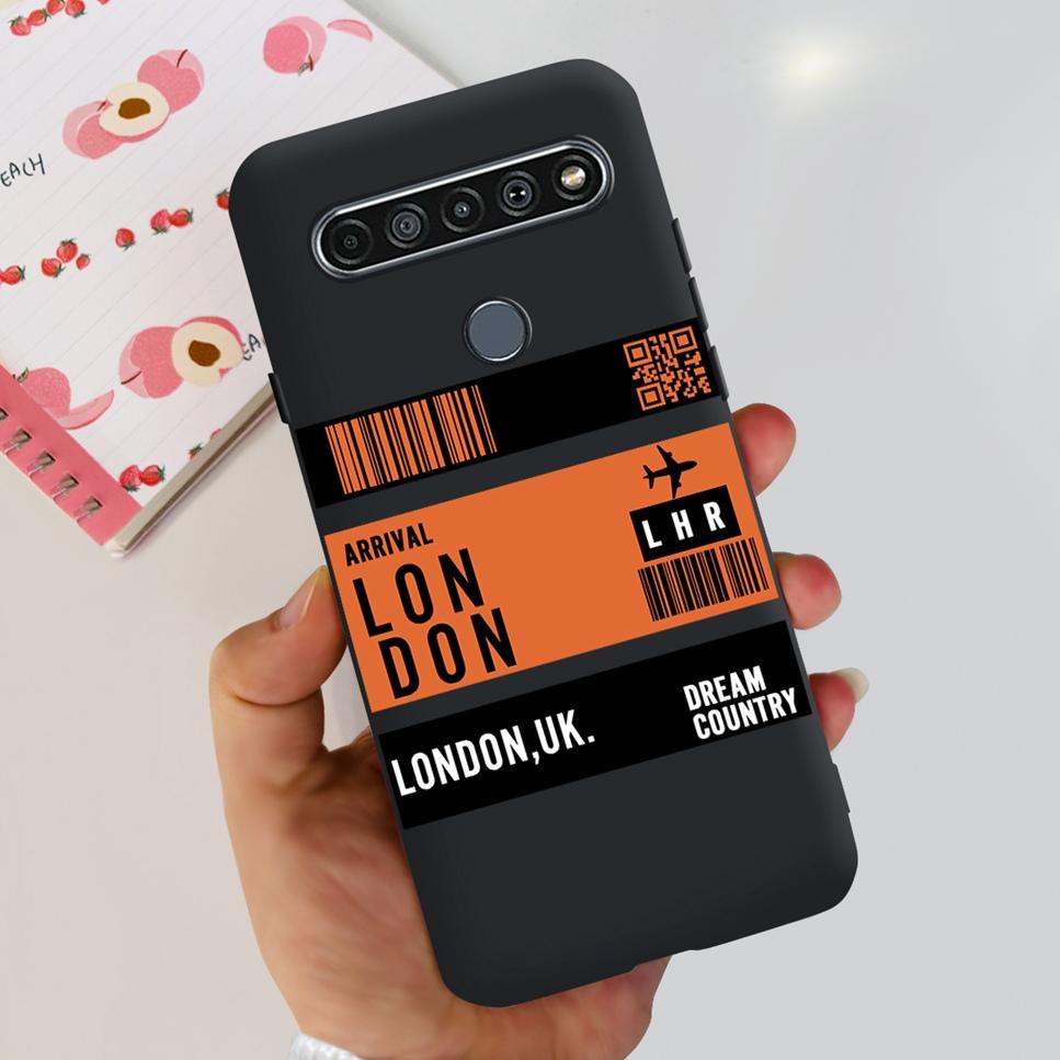 For LG K41S K 41S Case 2020 Black Silicone Cute Fashion Flower Shockproof Bumper For LGK41S LM-K410 Phone Back Cover 6.55" Funda