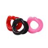 PU Leather Lips Ring Harness Bondage Silicone Lip Open Mouth Gag Flirting Restraints Erotic Toy Sex Toy for Couples Toys Adult