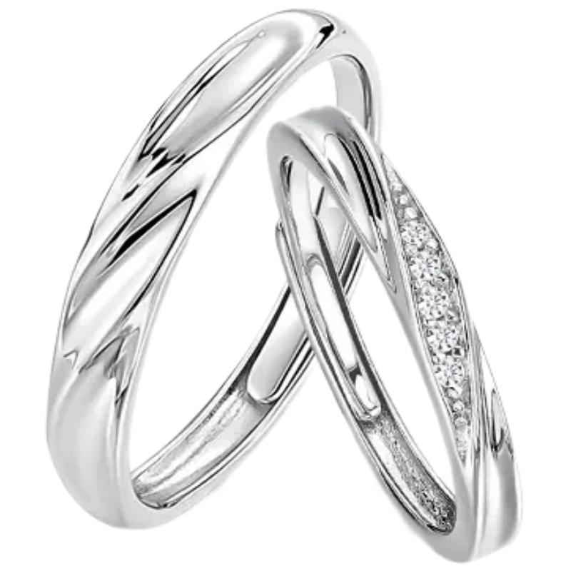 Katilo Together in Love Sterling Silver Couple Rings