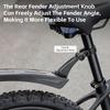 WEST BIKING Reflective Bicycle Fender High Toughness Bike Front Rear Mudguard For 26-27.5 Inch MTB Fenders Bike Accessories