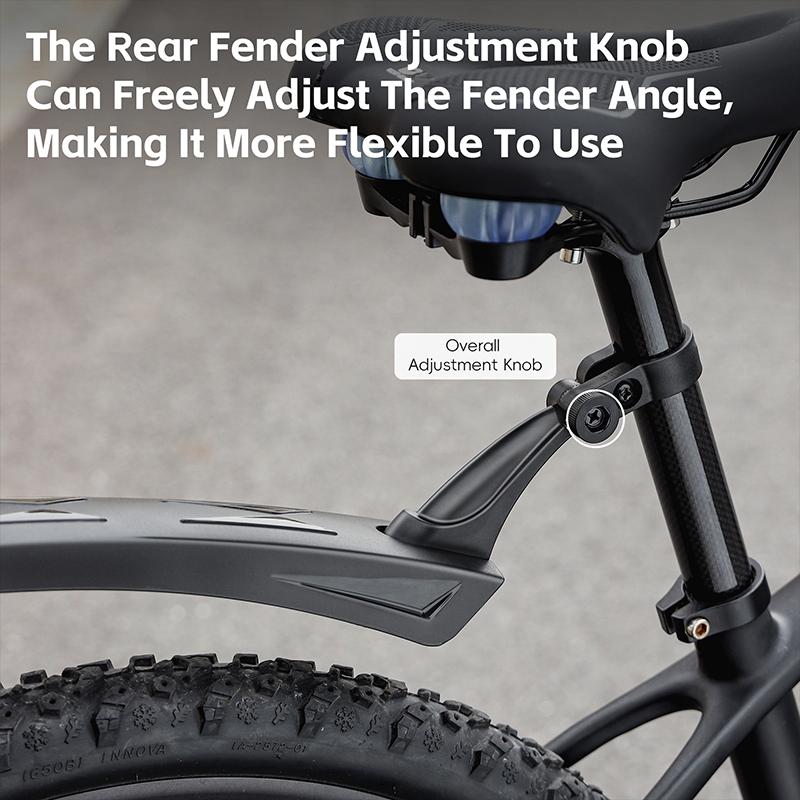 WEST BIKING Reflective Bicycle Fender High Toughness Bike Front Rear Mudguard For 26-27.5 Inch MTB Fenders Bike Accessories