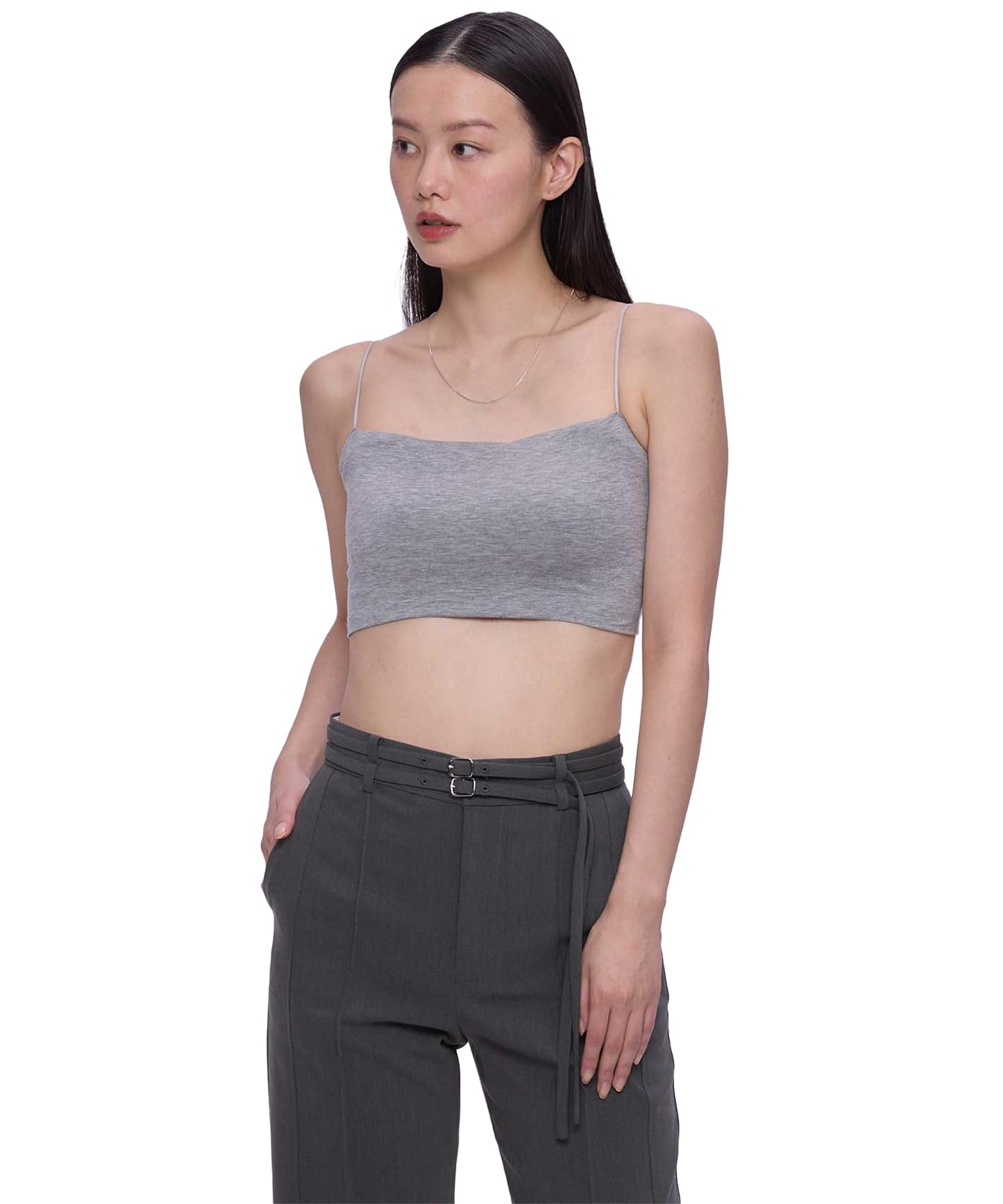 

Our Wacoal Short Camisole with Outerwear Functions as a Top and Underwear in Creates a Beautiful Bust GY Cups, Top, One, Cup-In Wear, Silhouette,