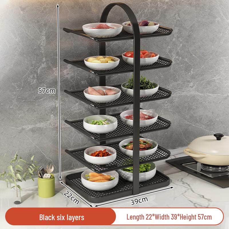 

ZhiShi Double-Sided 6-Tier Kitchen Storage Rack