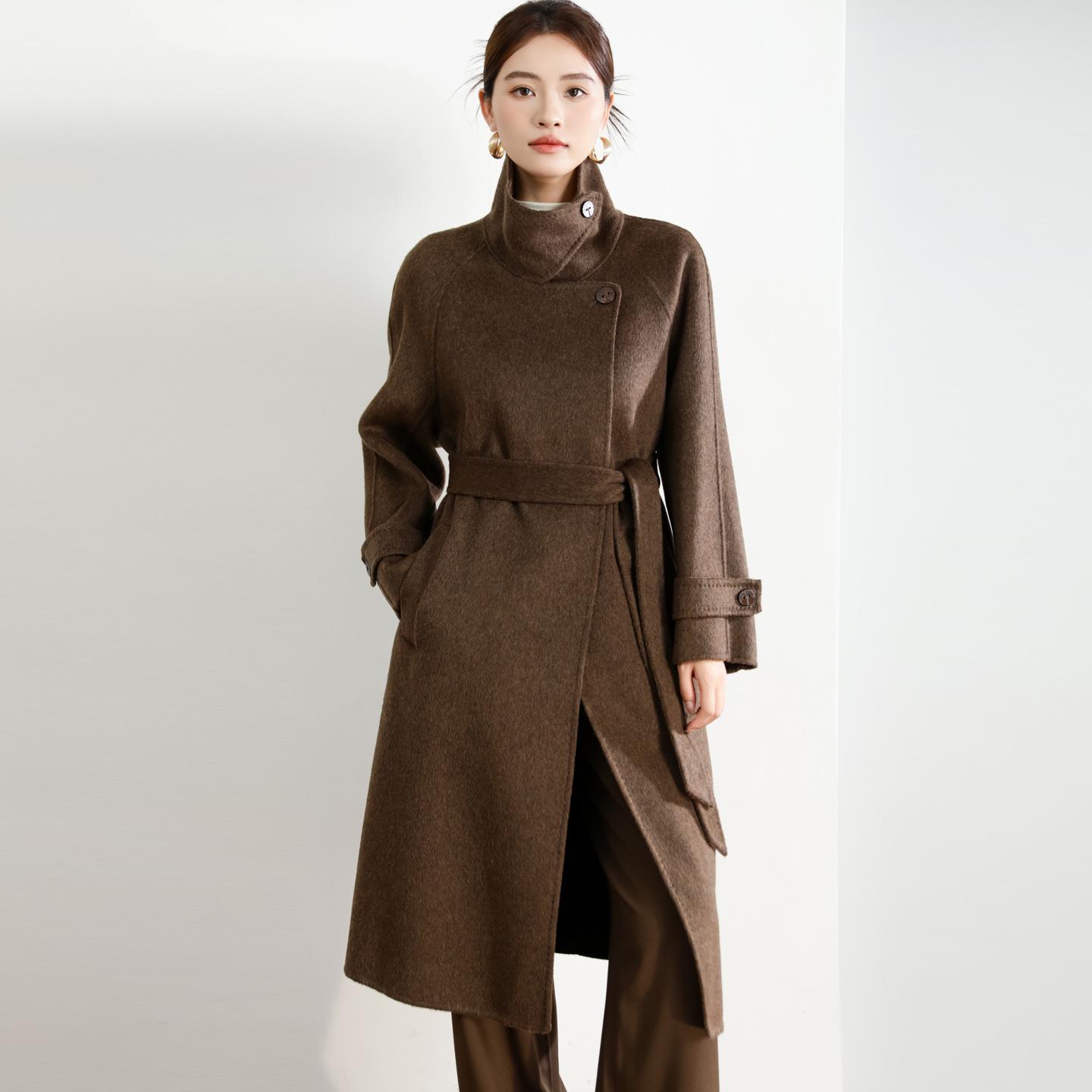 

Жіноче довге двостороннє кашемірове пальто оверсайз - Колекція високого класу осінь/зима 2025 XL (suggested 125-140 jin)