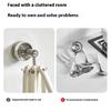 strong  ABS 6 Claw Rotating Suction Hook No Drilling need Space Saving Kitchen Storage for Kitchen Wall Storage