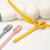 PU Leather Slim Belt Thin Dress Belt Simple Waist Belt  Women Accessories