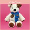 Plush Toy Dalmatian Scarf Spotted Dog Stuffed Animal Doll Birthday Gift 40cm