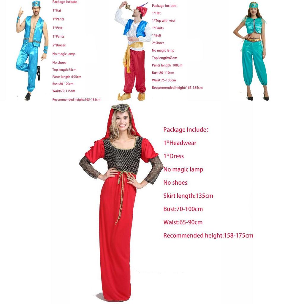 Bezauberndes Erwachsenen Aladdin Wunderlampe Prinzessin Jasmin Cosplay Kostüm für Veranstaltungen