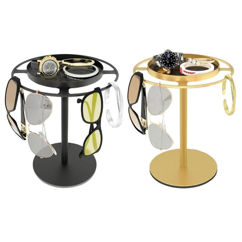 Sunglasses Organizers Storage 360° Rotating Eyeglass Holder Stand Eye Glass Display Rack for Dresser Desk Home Decors