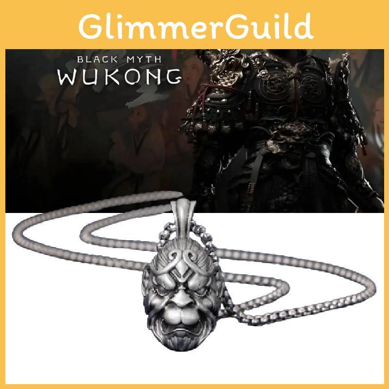 Wu Myth Black Kong Monkey King Hallows Pendant Necklace Gift Accessory Jewelry