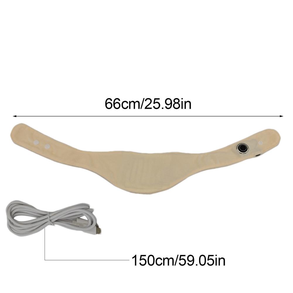 USB Electric Heating Scarf 3 Gear Adjustable Neck Warmer Washable Winter Heating Neck Cover for Women Men Neck Wrap Fleece Scarf