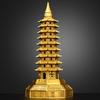 Copper Ornament Brass Nine-Layer Wen Chang Pagoda Home Office Study Room Desk Decoration Craft