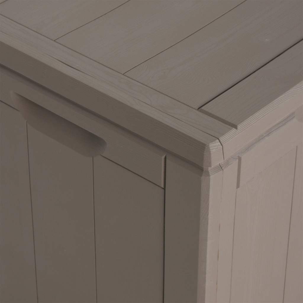 Garden Storage Box 180 L Brown PP with Wood Like Finish