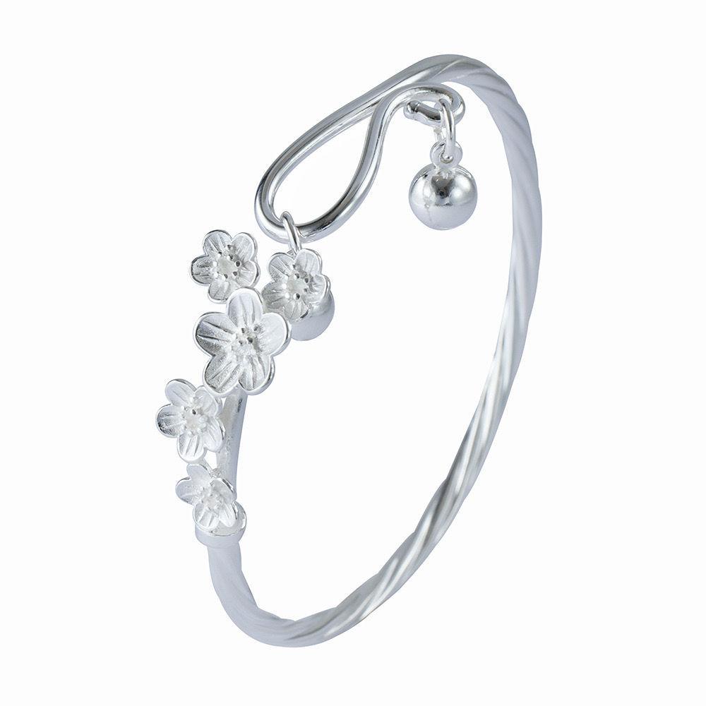 Plum blossom bell Chinese bracelet sweet opening bracelet female fairy jewelry gift