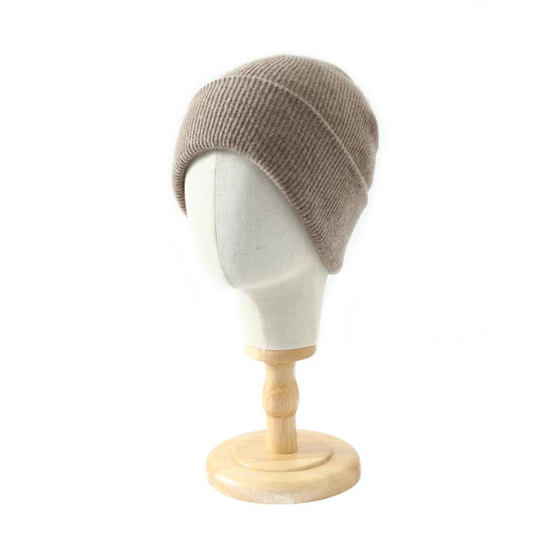 % Merino pure wool warm knitted hat men's and women's wool hat fashion cycling hat ear hat