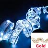 LED Ribbon Decoration Lights 10m Christmas Tree Decoration Ornaments Lace Bows String Lights Navidad Home Decors New Year 2025